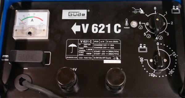 Image du produit Güde Chargeur de batterie 12V/24V Chargeur de batterie automatique V 621 C Aide au démarrage (12V, 24V, 70 A)