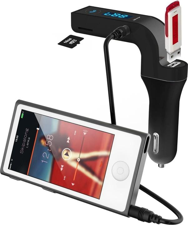 Immagine prodotto JTI Trasmettitore FM con kit vivavoce Bluetooth 4-in-1