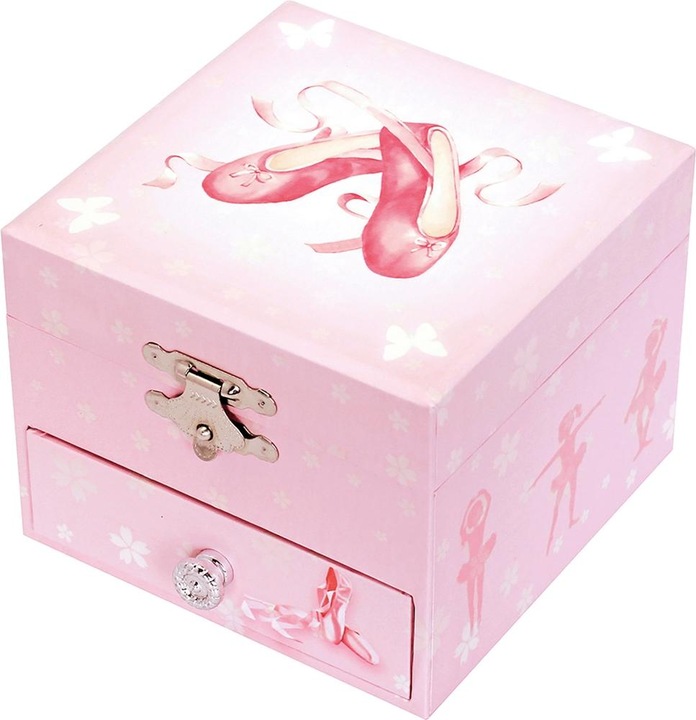 Actual product image Trousselier Music box with drawer Ballerina, luminescent.