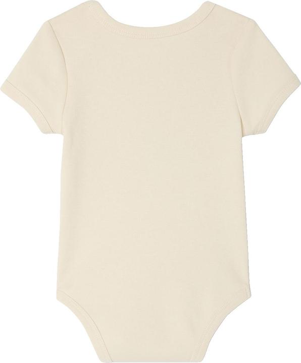 Actual product image Vertbaudet Bio-Kollektion: 3er-Pack mitwachsende Baby Bodys mit kurzen Ärmeln (62)