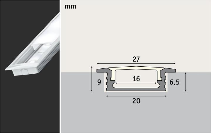 Image du produit Paulmann Stripe Profil Floor