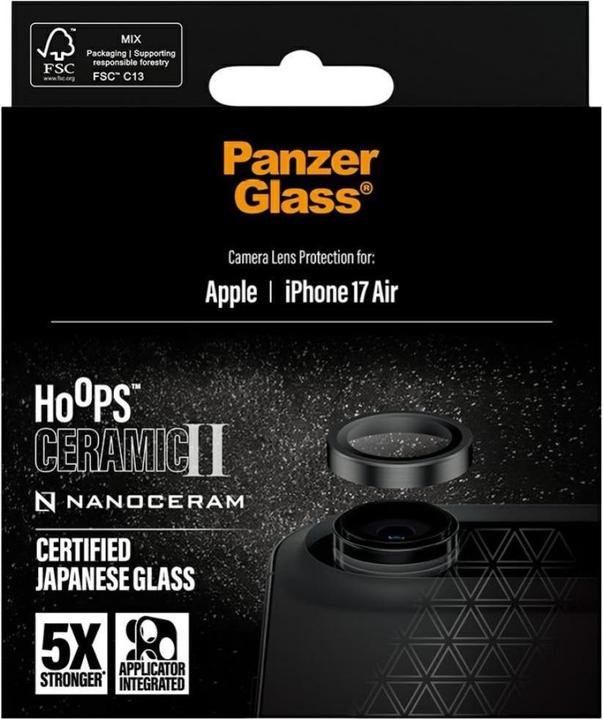 Produktbild PanzerGlass Hoops Camera Lens Protector (1 Stk., Apple iPhone Air)