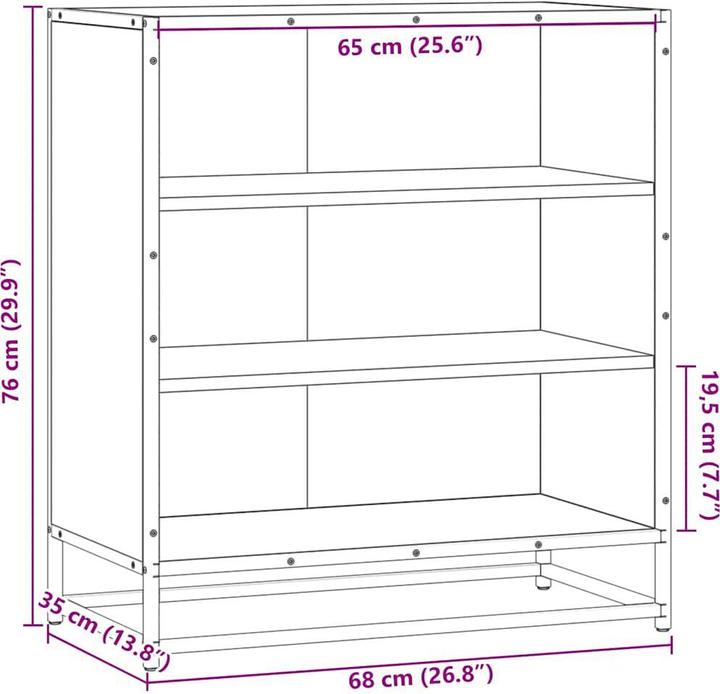 Image du produit vidaXL Sideboard (68 x 35 x 76 cm)