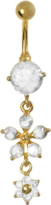 Immagine prodotto Bijouteria Piercing ventre (Acciaio inossidabile, Vetro (di orologio), Rivestimento PVD)