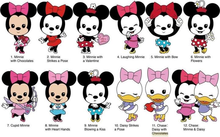 Monogram Int. Minnie Mouse 3D PVC-Taschenanhänger Series 1 Display (24)