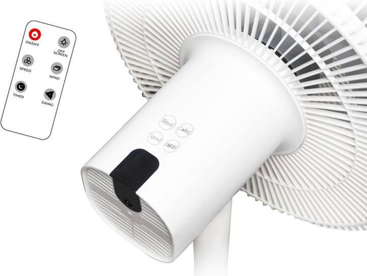 Produktbild LTC Standing Fan WT114 55W 14" digital display, remote, white