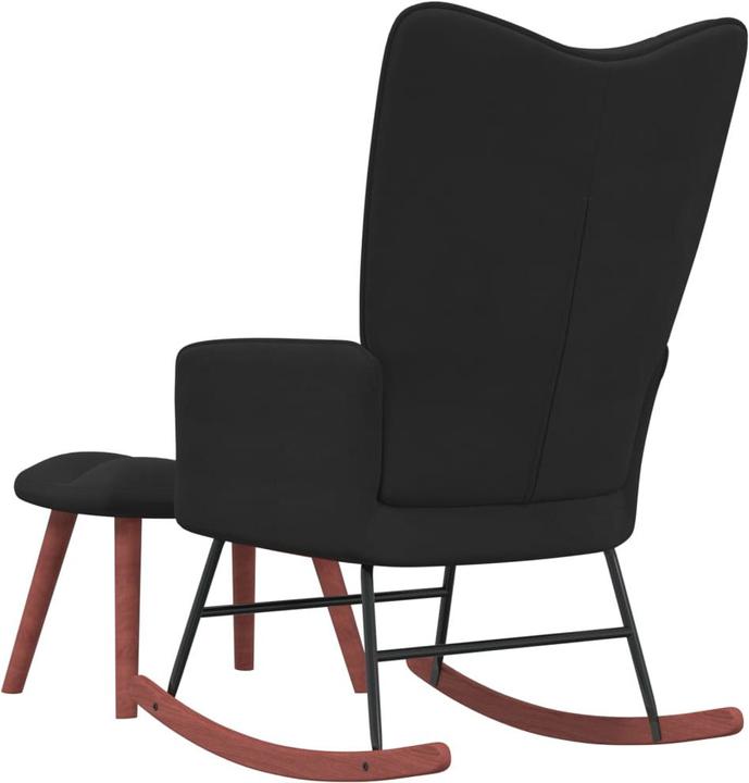 Actual product image vidaXL Schaukelstuhl mit Hocker