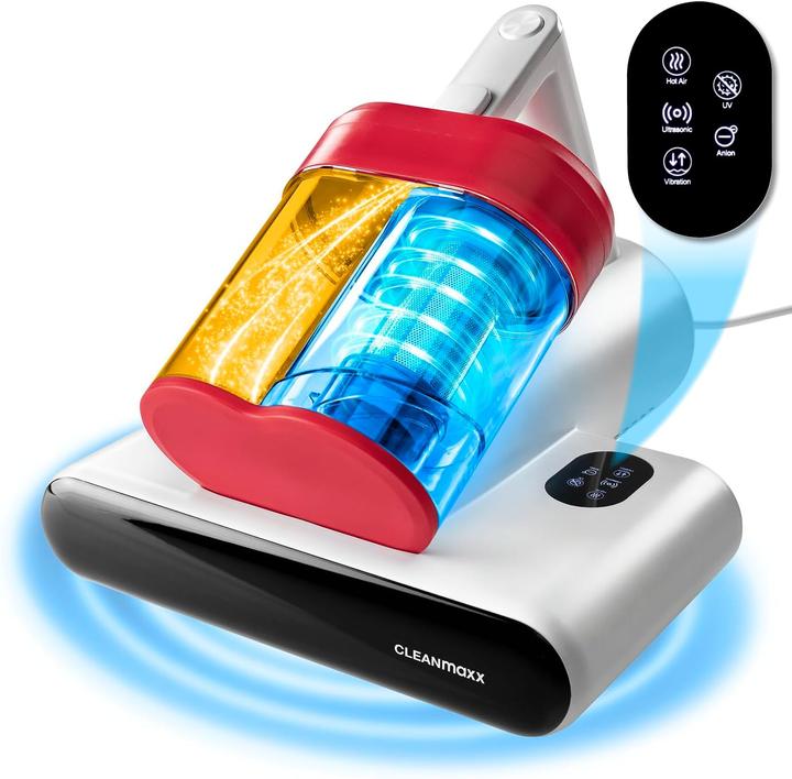Actual product image CleanMaxx Rotating Mite Vacuum with UV-C Light and HEPA Filter