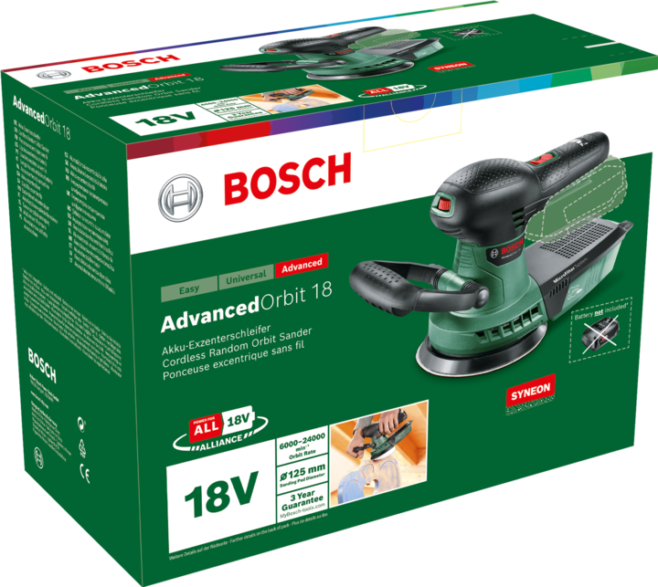 Immagine prodotto Bosch Home & Garden AdvancedOrbit 18 (Levigatrici rotorbitali, 18 W)