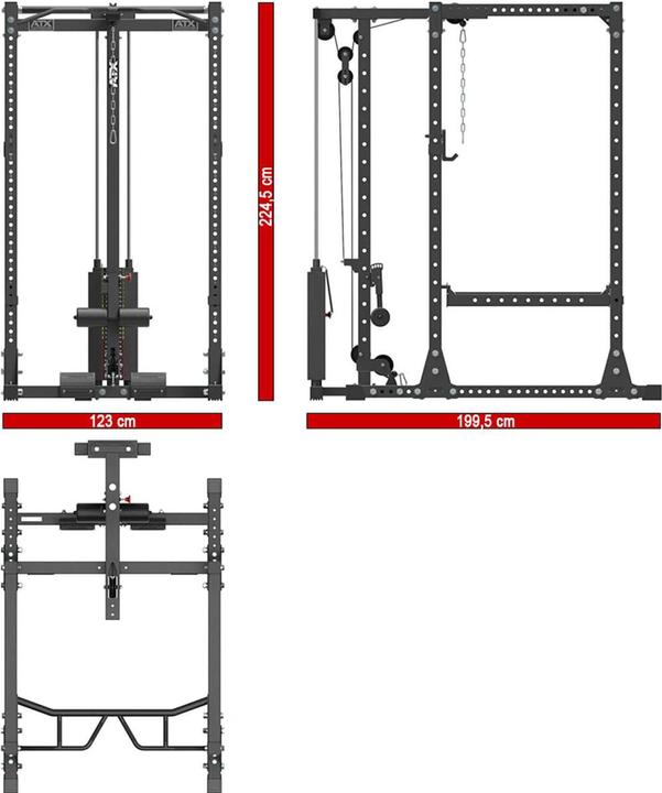 Actual product image ATX Power Rack 770 XL Cage mit LTO-Stack Weight