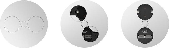 Actual product image Bachmann TWIST 1x earth contact wire end USB-Charger earth contact mounting plug white 2m