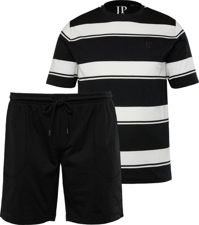 Produktbild JP1880 Schlafanzug, Homewear, Ringelshirt, Shorts (4XL)
