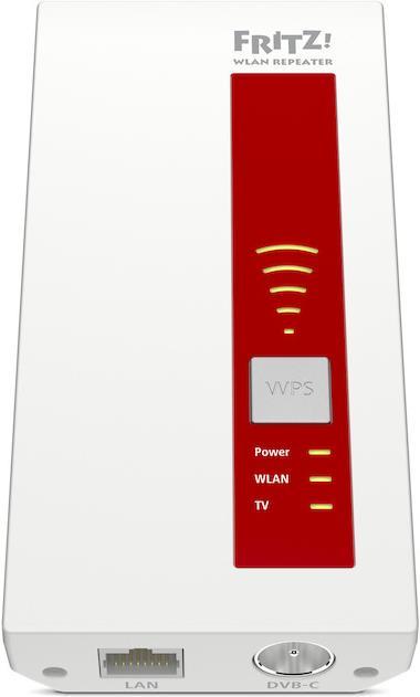 Produktbild FRITZ! WLAN Repeater DVB-C International (1300 Mbit/s, 450 Mbit/s)