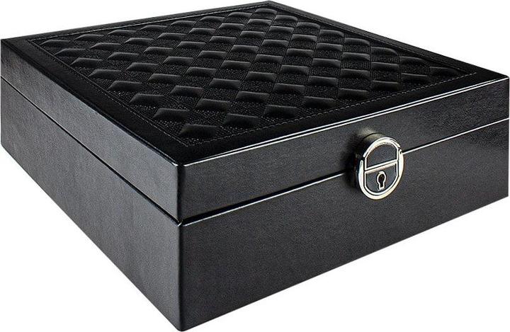 Produktbild JTI Gesteppte Schmuckschatulle mit Reisebox - Schwarz