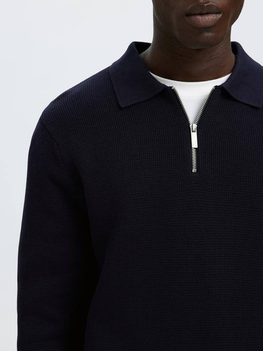 Produktbild Selected Slhdane Ls Knit Struc Half Zip Polo Noos (L)