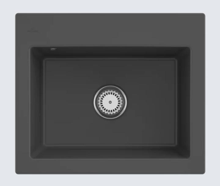 Immagine prodotto Villeroy & Boch V&B Sink SUBWAY 60 S 600x510mm funzionamento manuale grafite (Lavello montato, 51 cm, 60 cm)