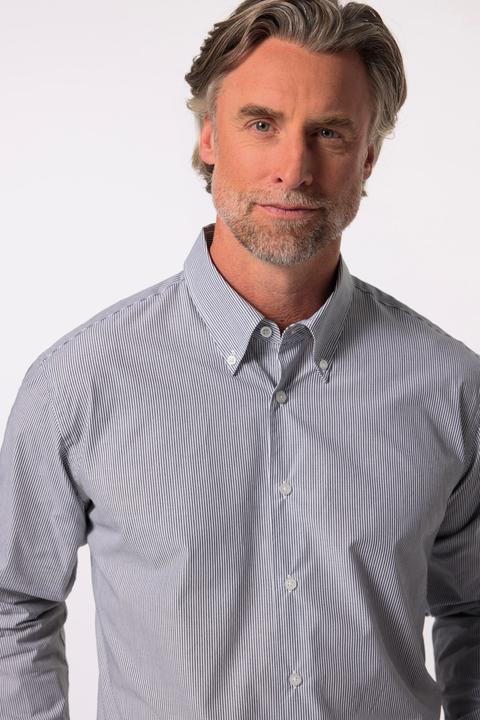 Actual product image Boston Park Streifenhemd, Langarm, Buttondown-Kragen, Comfort Fit (4XL)