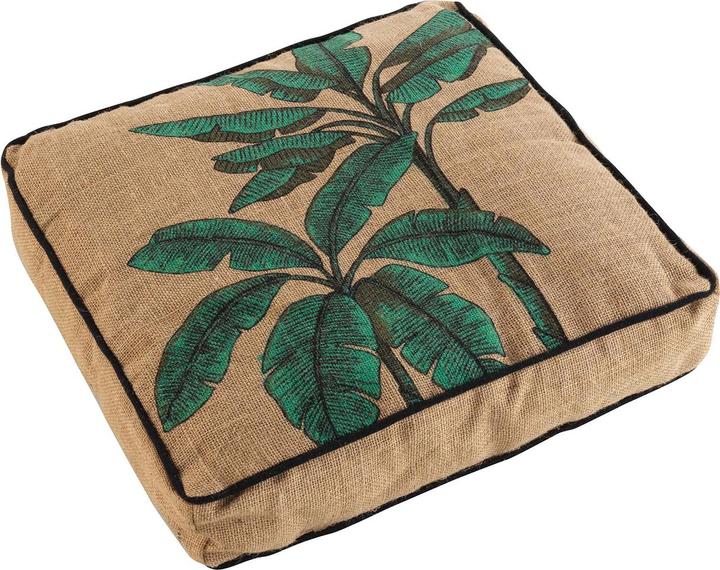 Image du produit Casativo Lot de 2 coussins de sol en jute (40 x 40 x 8 cm)