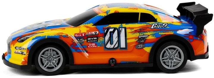 Actual product image Tec-Toy Champion GT9 car with lights, yellow/blue, 1:22