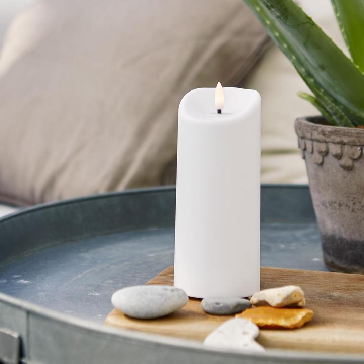 Actual product image Star Trading LED Candle Pillar Flame 7.5 cm x 18 cm, White (1x)