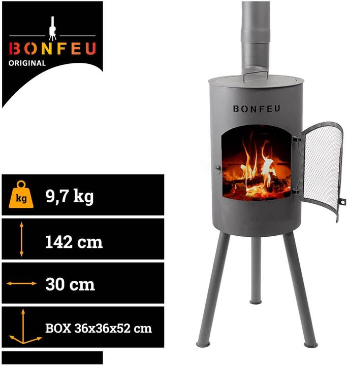 Produktbild Bonfeu BonGiano SP Gartenkamin Schwarz