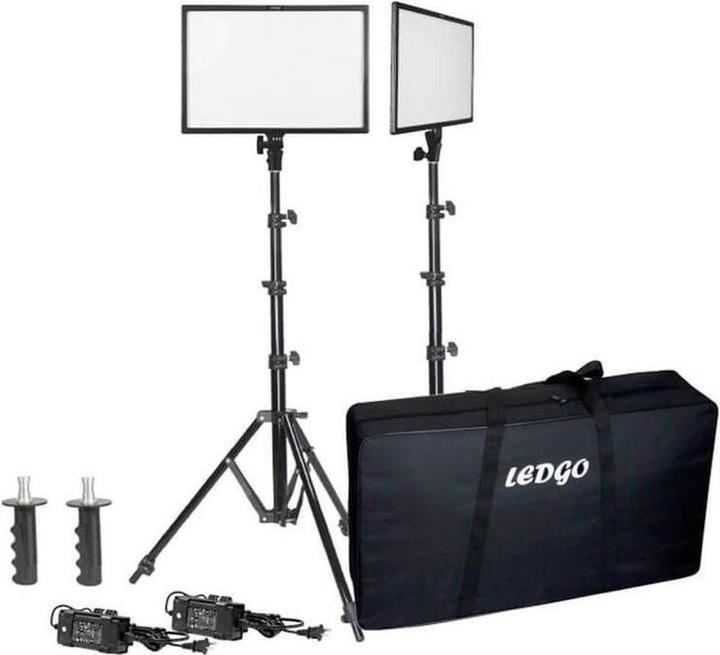 Image du produit Ledgo E268CII LED Panel Bi-Color Studiokit (2 lampes/2 trépieds/sac) (Lumière vidéo)