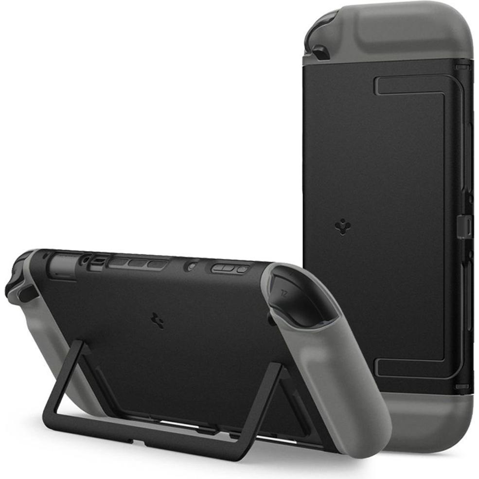 Spigen - Protective Case Nano Pop - for Nintendo Switch 2, Slim, with Kickstand - Black Sesame (Switch 2), Altri accessori gaming, Nero