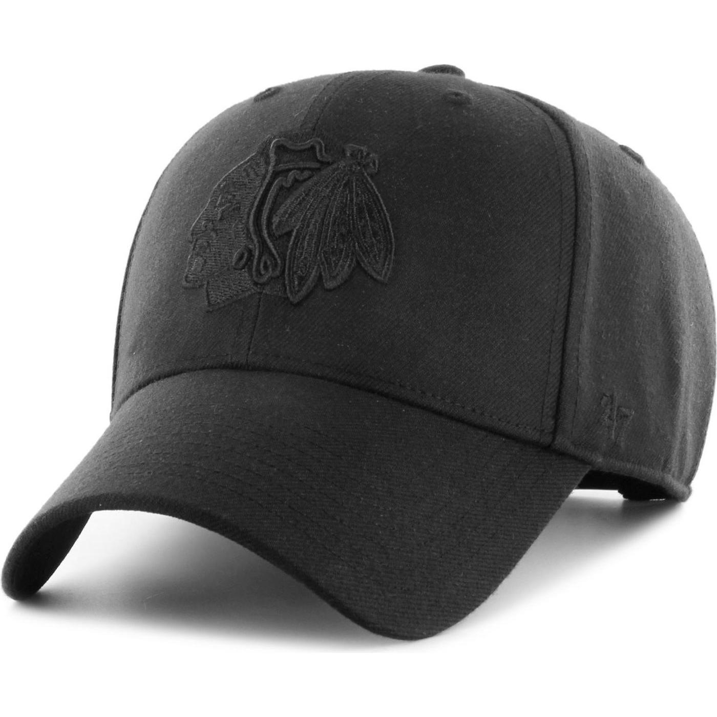 47 Brand, Herren, Cap, Snapback Cap - NHL Chicago Blackhawks Schwarz, Schwarz
