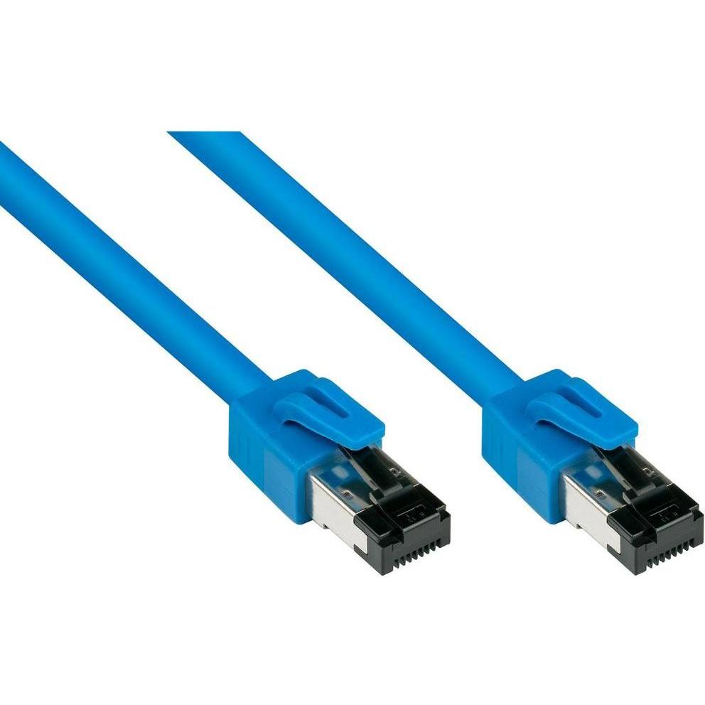 Good Connections Alcasa 8080-010B Netzwerkkabel 1 m Cat8.1 S/FTP (S-STP) Blau (S/FTP, CAT8.1, 1 m), Netzwerkkabel
