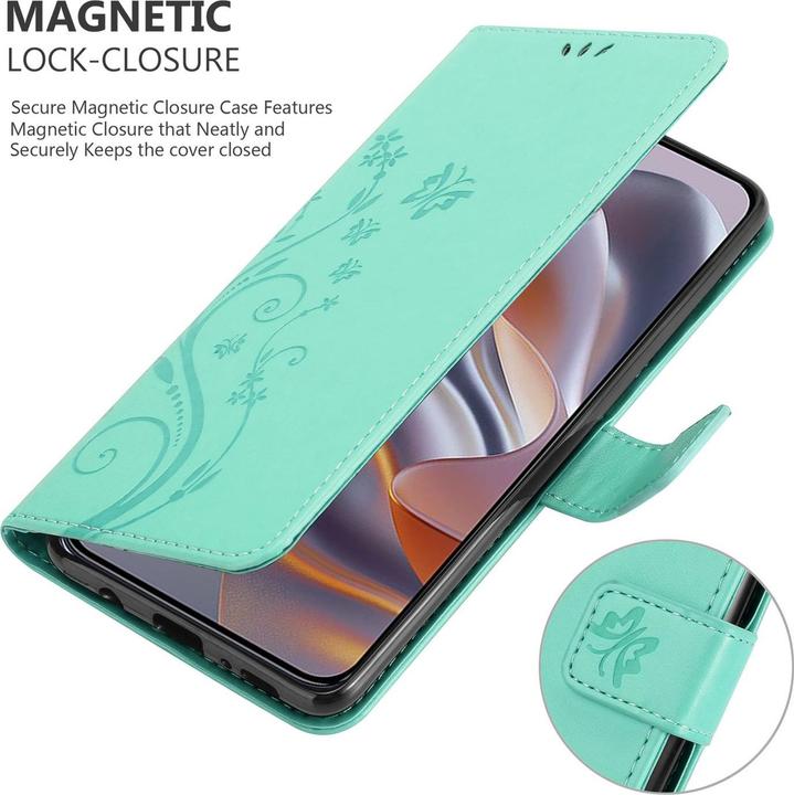 Produktbild Cadorabo Hülle für Motorola Moto Edge 50 Neo mit Blumen Muster (Motorola Moto Edge 50)