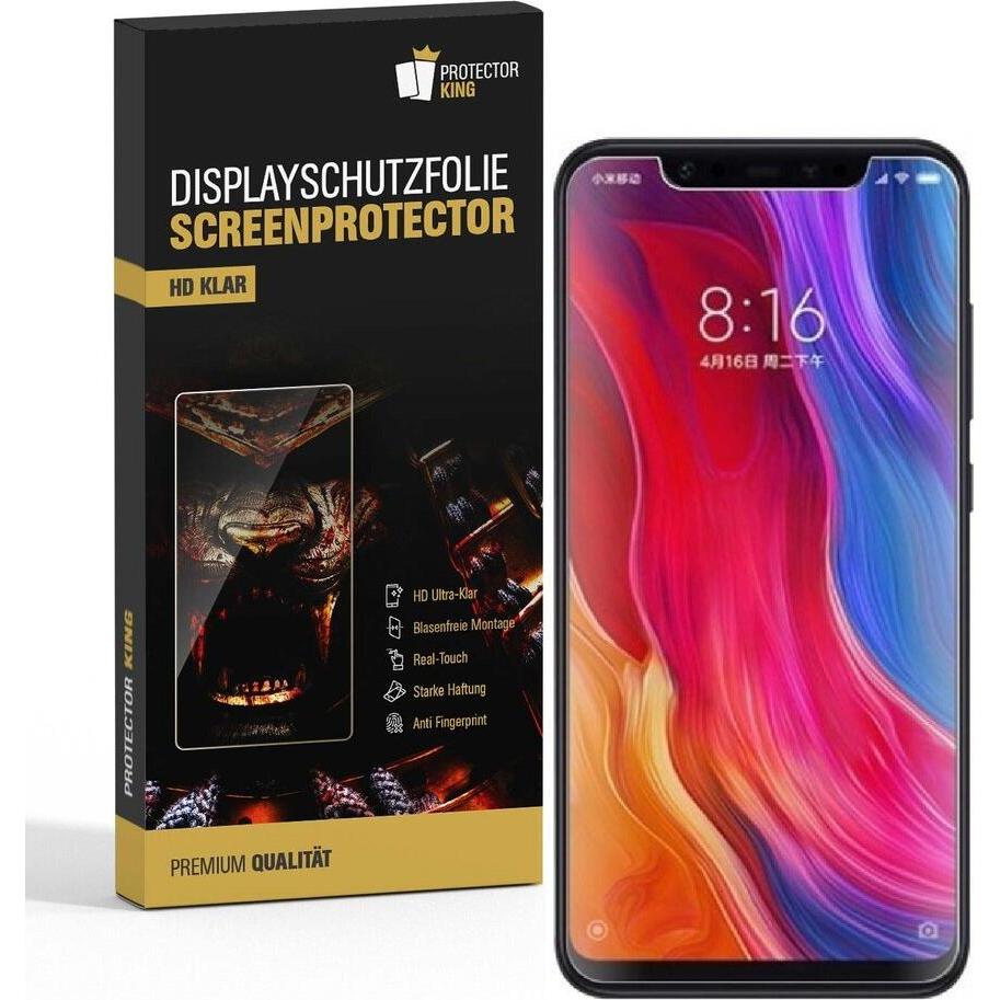 Protectorking 6x Premium Displayschutzfolie 3D KLAR (6 Stück, Xiaomi Mi 8 SE), Smartphone Schutzfolie, Transparent