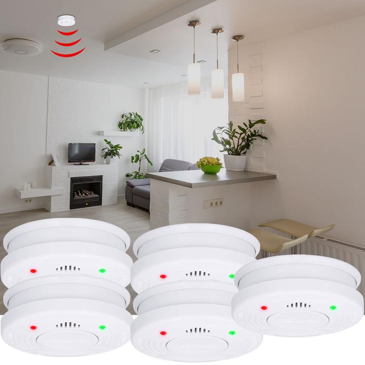 Image du produit Grundig Lot de 5 détecteurs de fumée optiques, 85dB