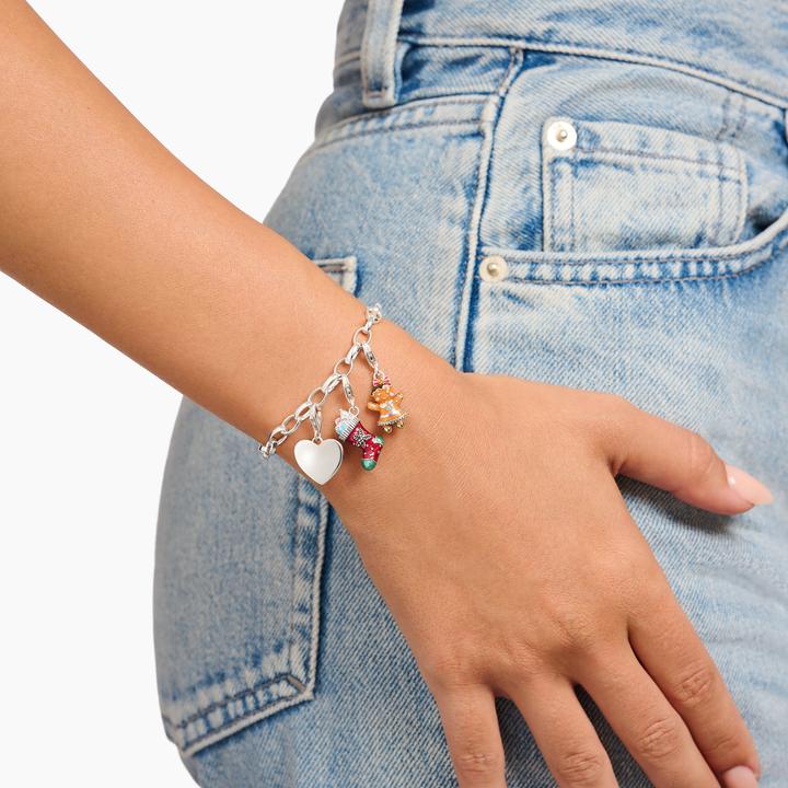 Immagine prodotto Thomas Sabo Charm con ragazza di pan di zenzero in argento (Argento 925, Smalto)