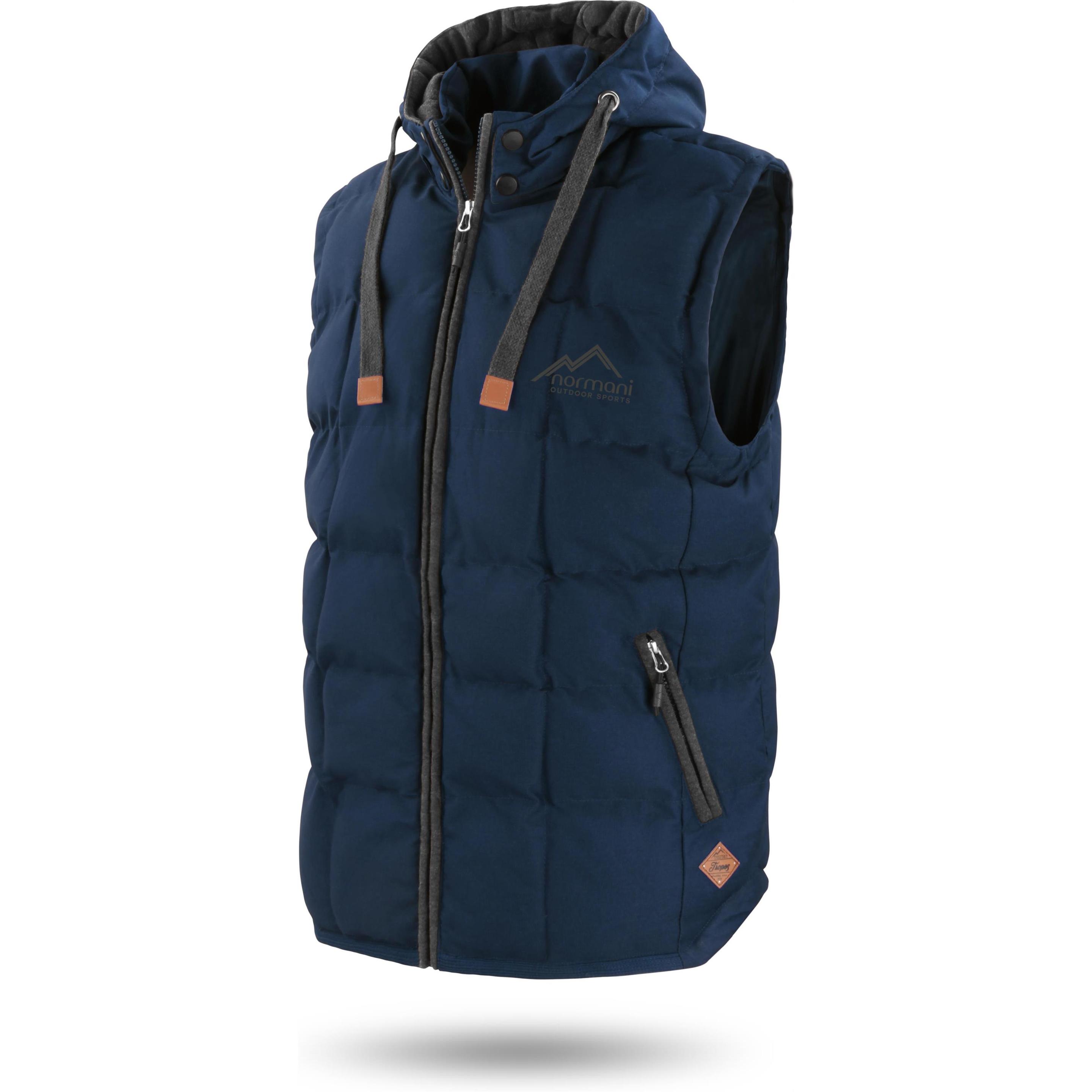 Thumbnail - Normani, Herren, Weste, Herren Winter-Steppweste Tropez - 1555, Blau, (7XL)
