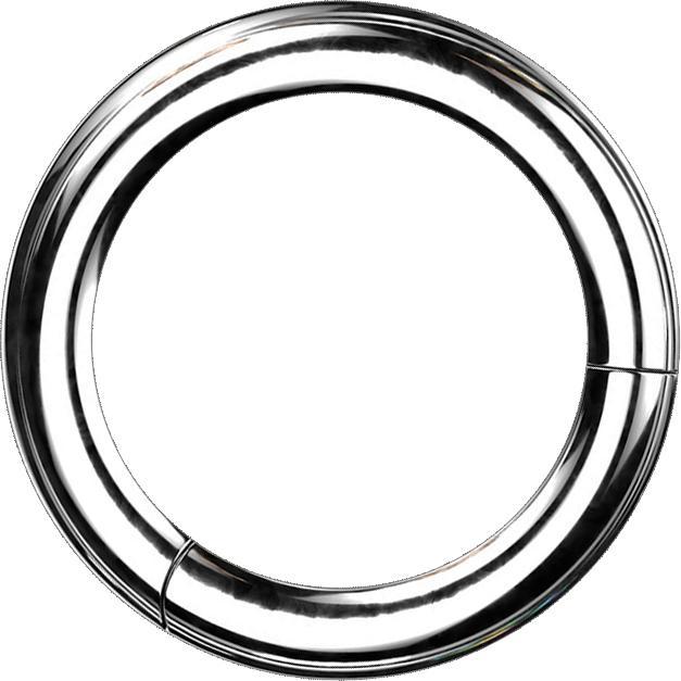 Immagine prodotto Star Piercing Anello a segmenti con cerniera in argento (Titanio, senza ottone)