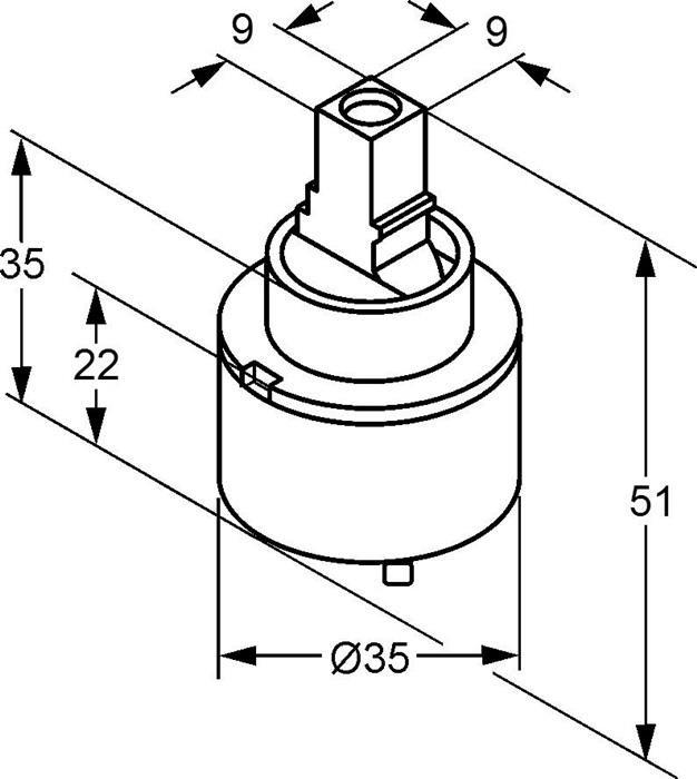 Actual product image Kludi Cartridge
