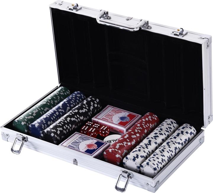 Actual product image Homcom Poker case with 300 chips (English, German)