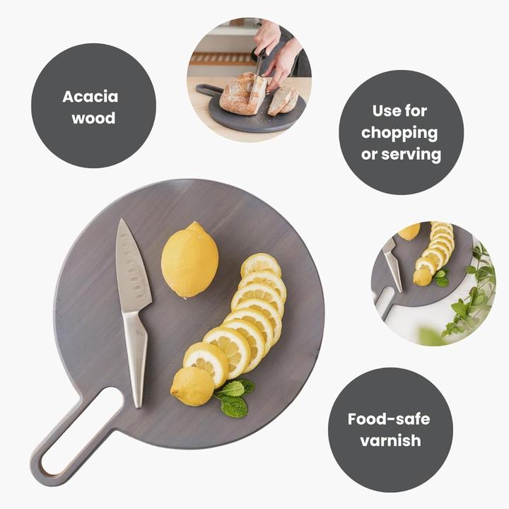 Produktbild Uberstar Servierbrett Eclipse Akazie medium grau