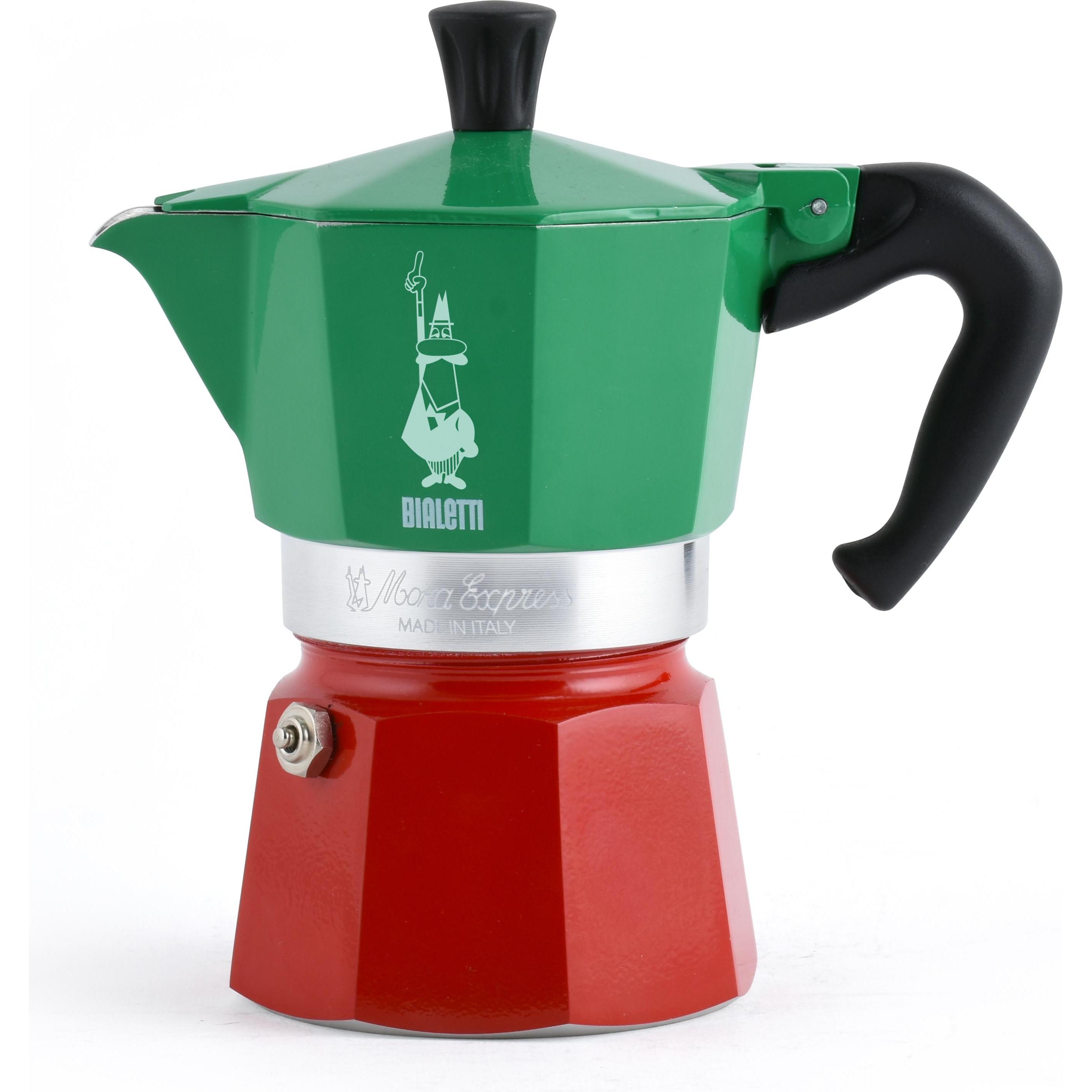Bialetti Moka3 Italia, Espressokocher, Grün