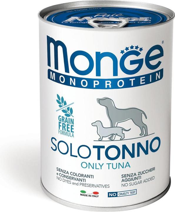 Actual product image Monge Monoprotein SOLO Dog, Thon (Adult, 1 pcs., 400 g)