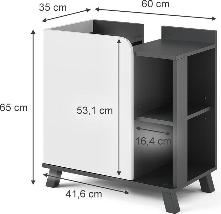 Actual product image Vicco Karen (60 x 65 x 35 cm)