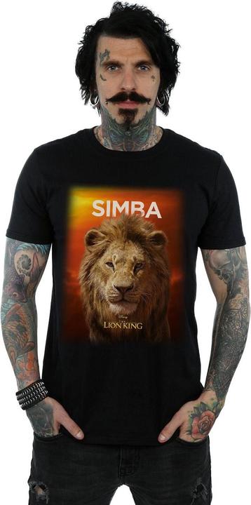 Actual product image Disney Mens The Lion King Movie Adult Simba Poster T-Shirt (M)
