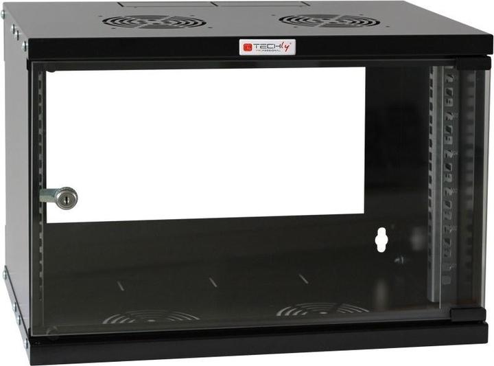 Image du produit Techly I-CASE EL-1006B45 Étagère murale en rack 6U (6 HE, Rack 19 pouces)