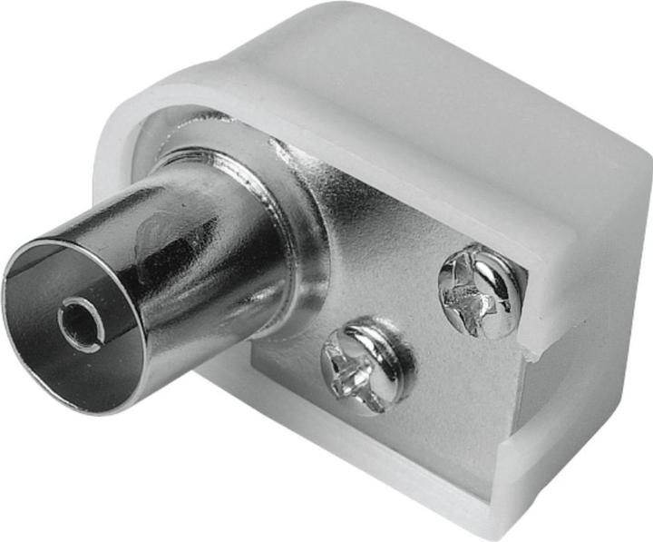 Produktbild Hama Antennen-Kupplung, Koax-Winkel, schraubbar (Stecker und Verbinder)