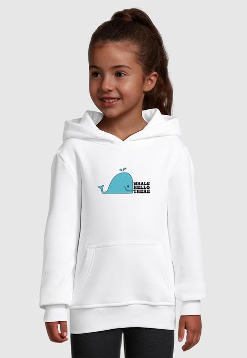 Produktbild Merchcode Kids Whale Hello There - Basic Hoody - 184863 (134, 140)