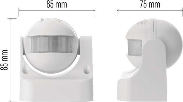 Actual product image Emos Motion detector (PIR sensor) IP44 1200W White (12 m)