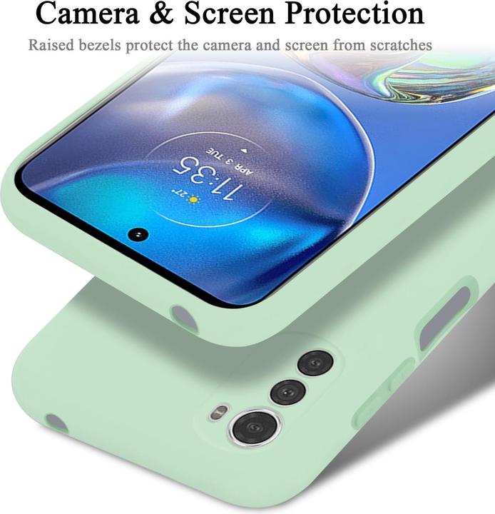 Actual product image Cadorabo TPU Liquid Silicone Case Cover for Motorola MOTO E32 4G / E32S (Motorola Moto E32s)