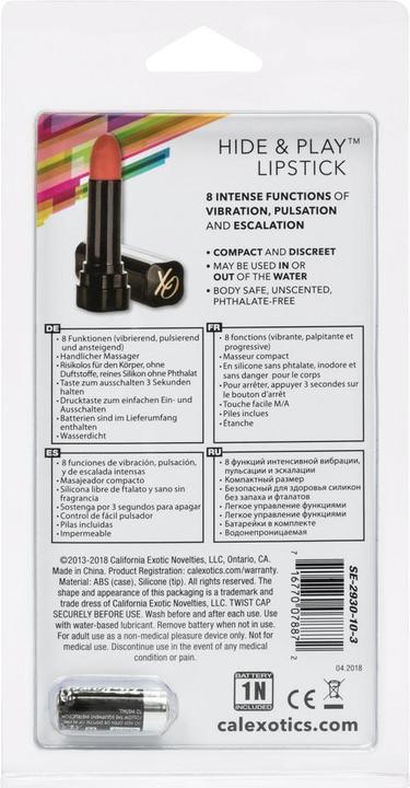 Produktbild CalExotics Hide & Play Lipstick (Red)