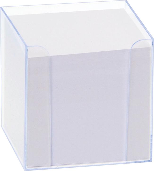 Produktbild Folia Zettelbox LUXBOX transparent inkl. 800 Notizzettel weiss