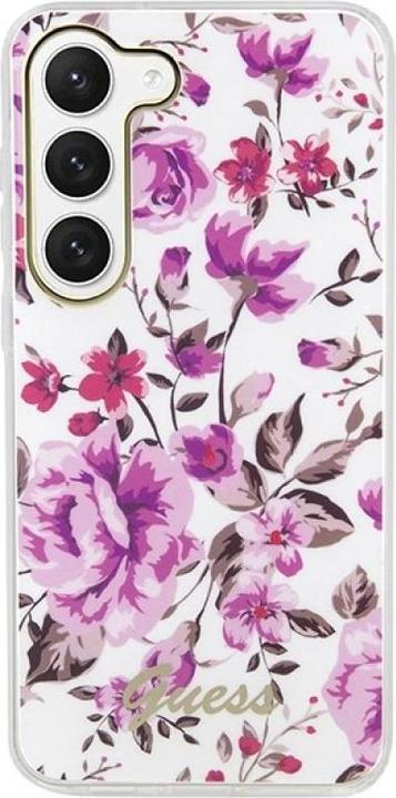 Produktbild Guess GUHCS23MHCFWST S23+ S916 white/white hardcase Flower Collection (Samsung Galaxy S23+)